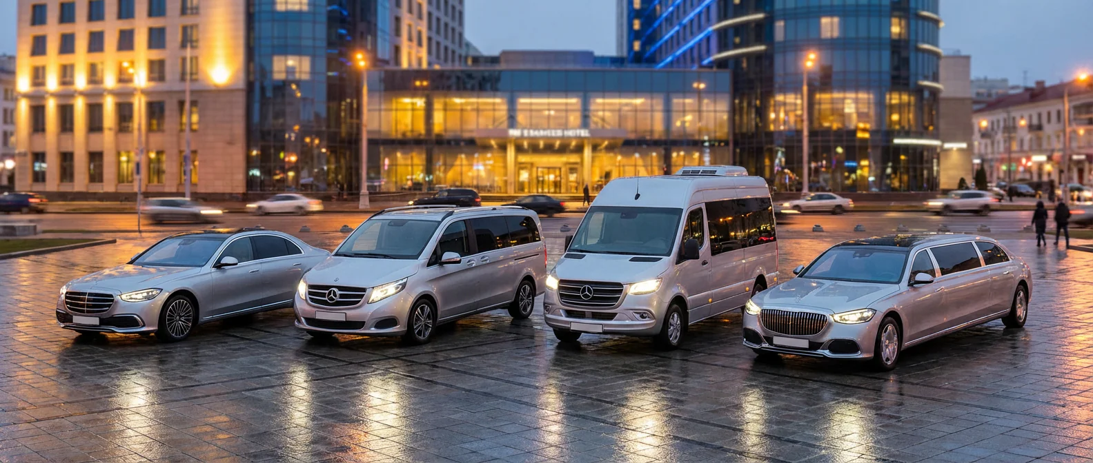 VIP-автопарк DreamCars: S-Class, V-Class, Sprinter и лимузины