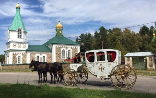 Карета с лошадьми