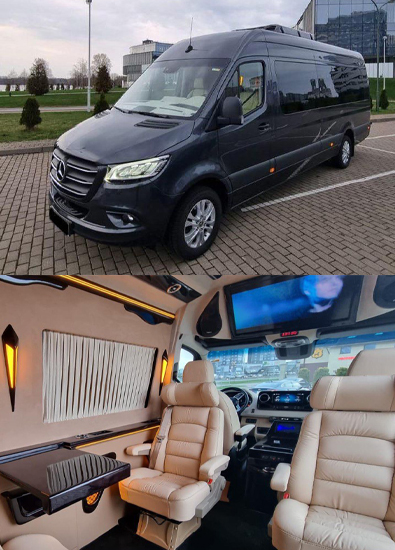 Аренда Mercedes-Benz Sprinter Black VIP в Минске